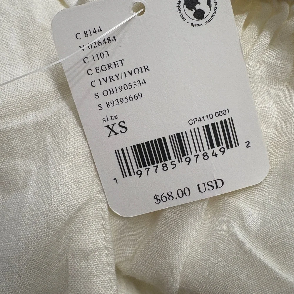 Free People Women's Ivory Dress back bows XS - Picture 4 of 5